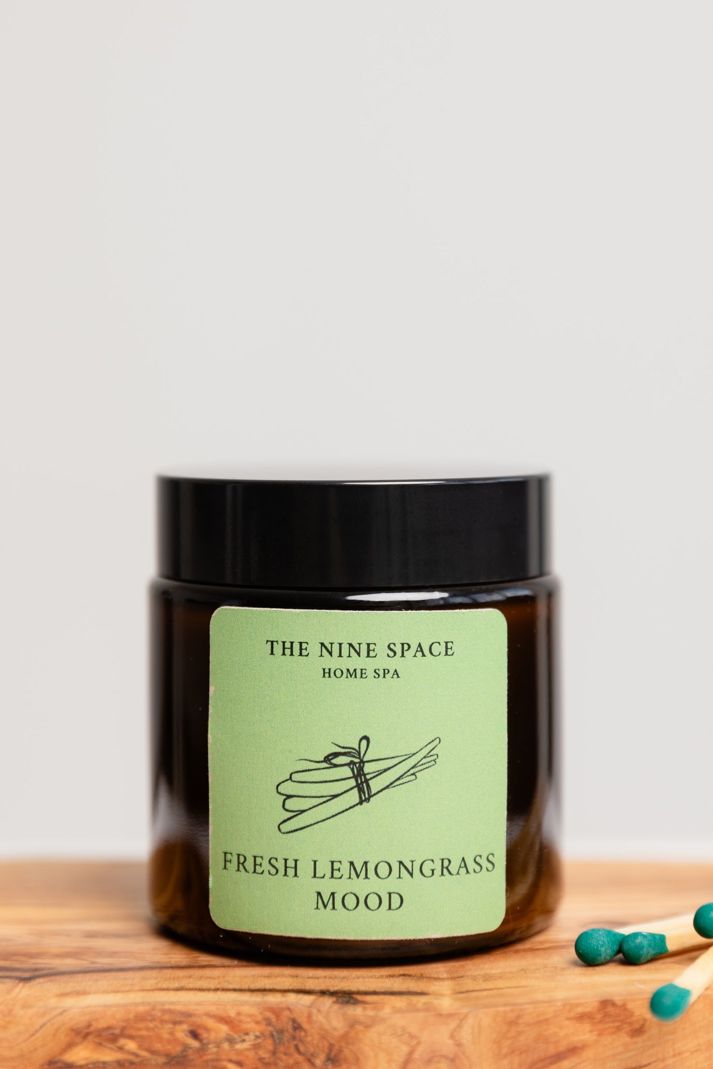 FRESH LEMONGRASS Mood Kerze - Braunglas Mini