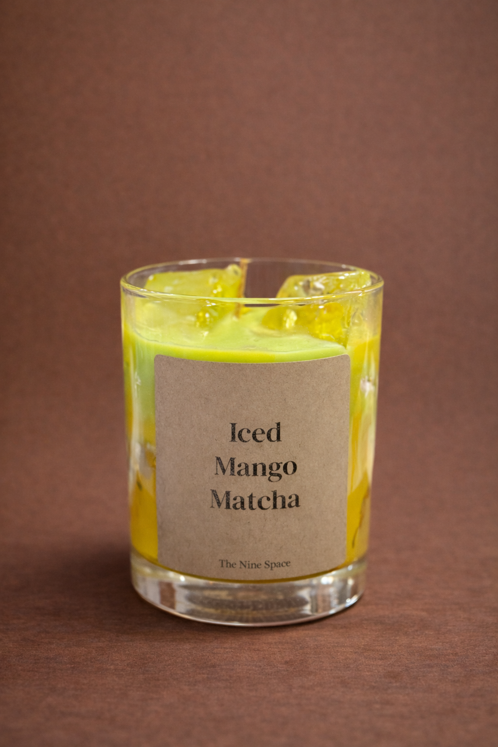 Iced Mango Matcha – Tropisch-frische Matcha Duftkerze im Iced-Drink-Look