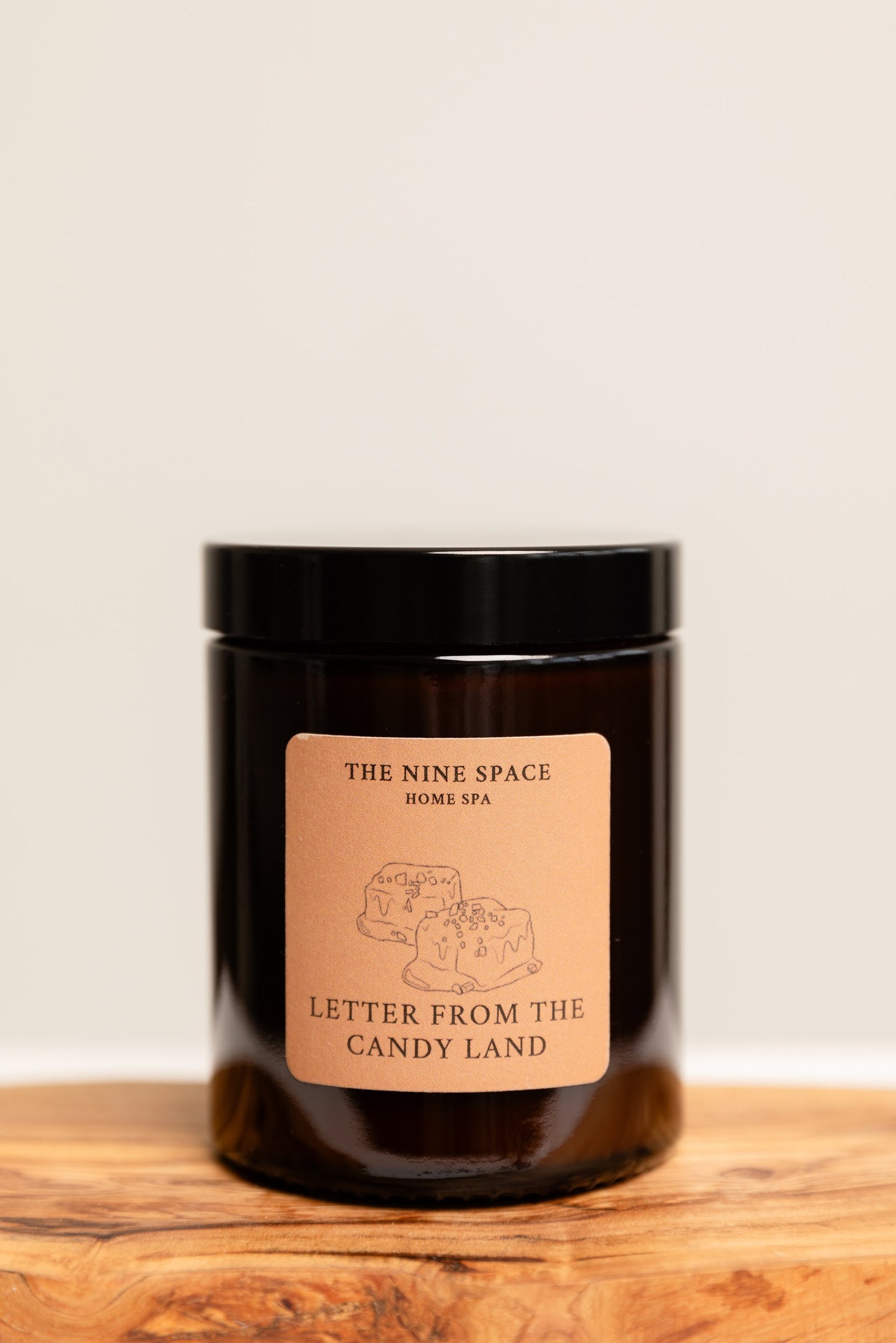 Letter from the CANDY LAND Kerze - Braunglas