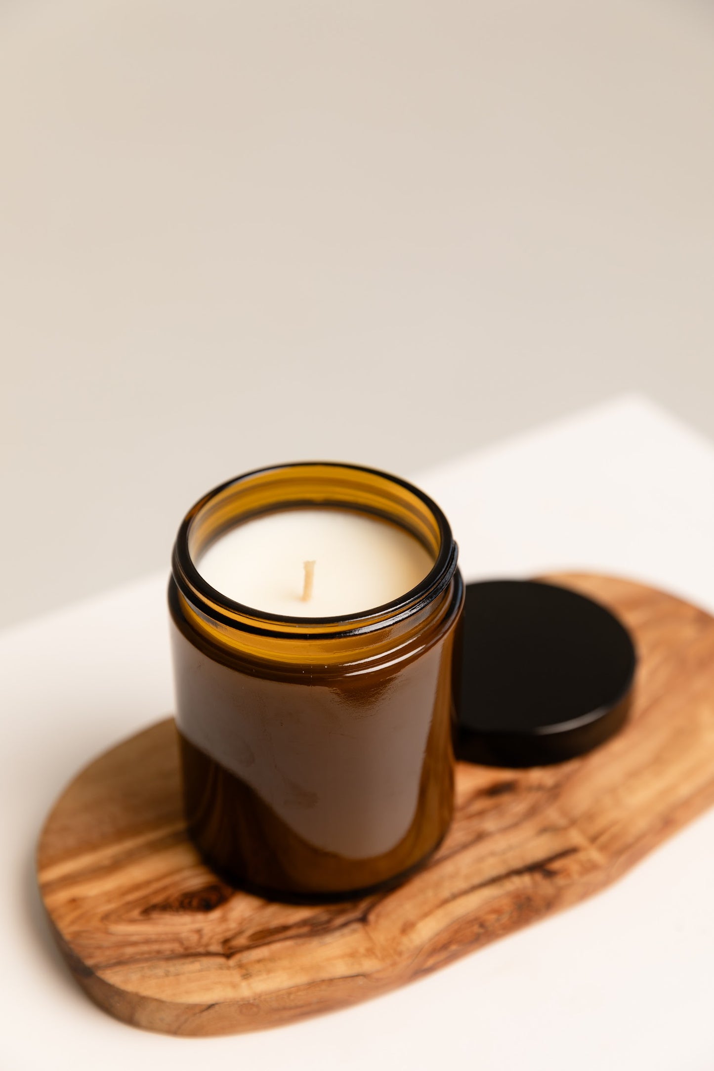 Letter from the CANDY LAND Kerze - Braunglas