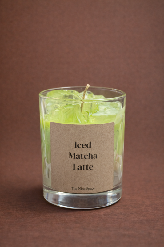 Iced Matcha Latte – Matcha Duftkerze im Iced-Drink-Look