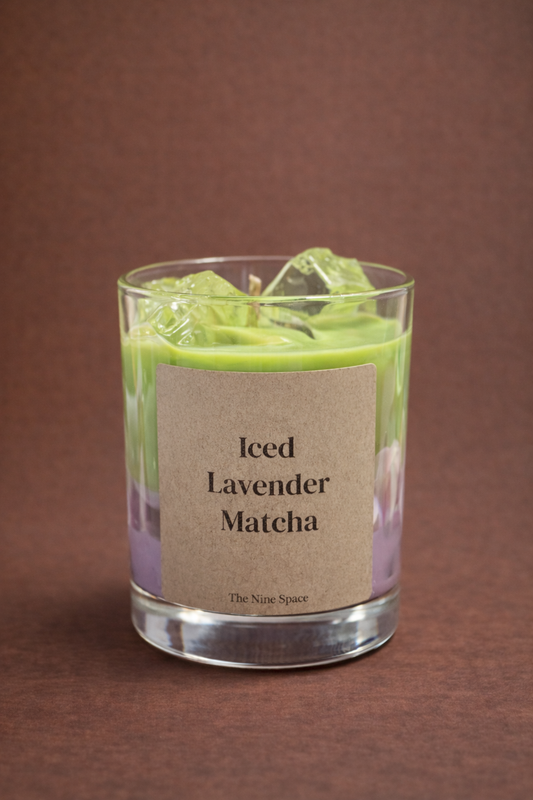 Iced Lavender Matcha – Lavendel Duftkerze im Iced-Drink-Look