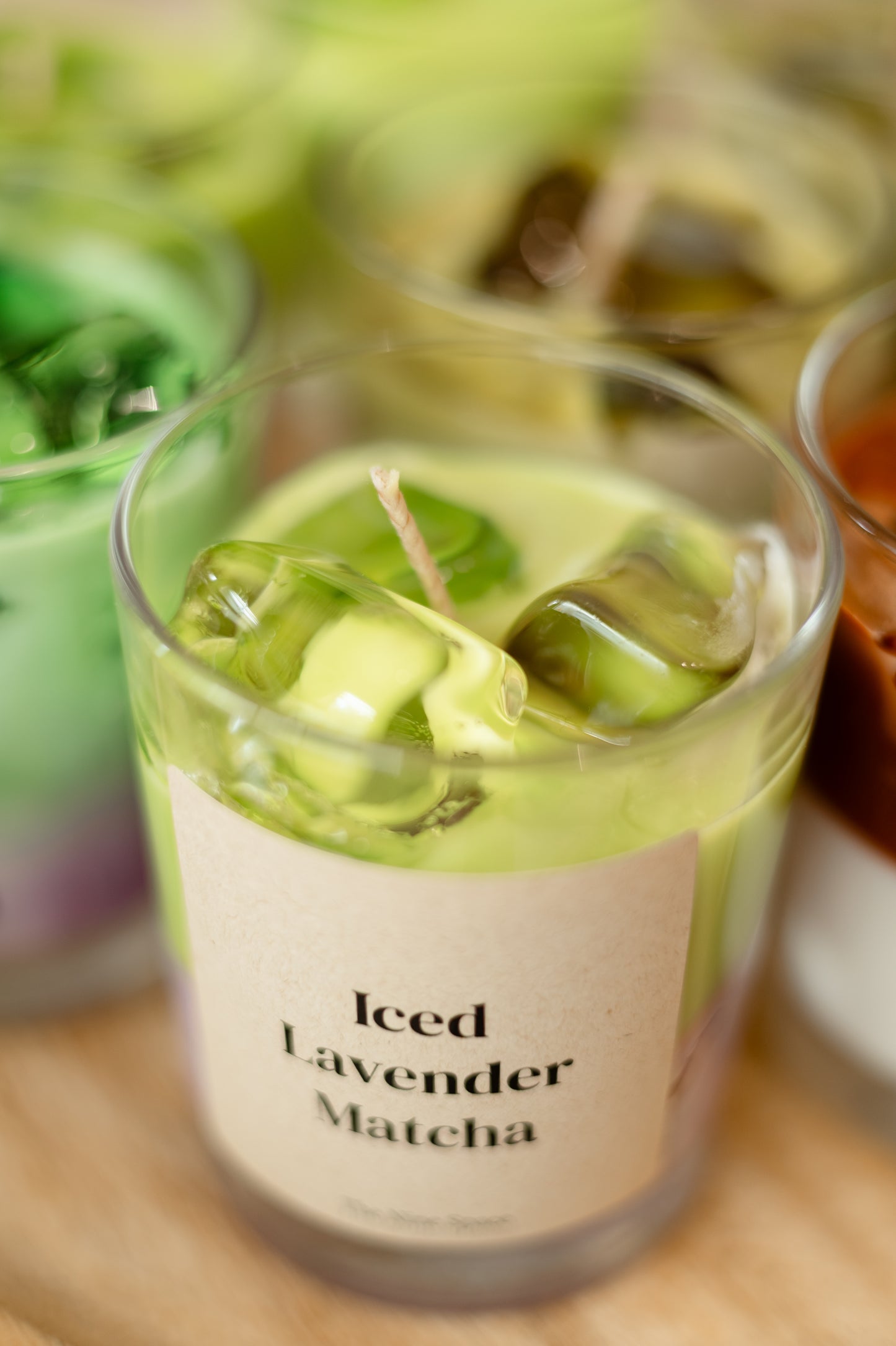 Iced LAVENDER Matcha – Lavendel Duftkerze im Iced-Drink-Look