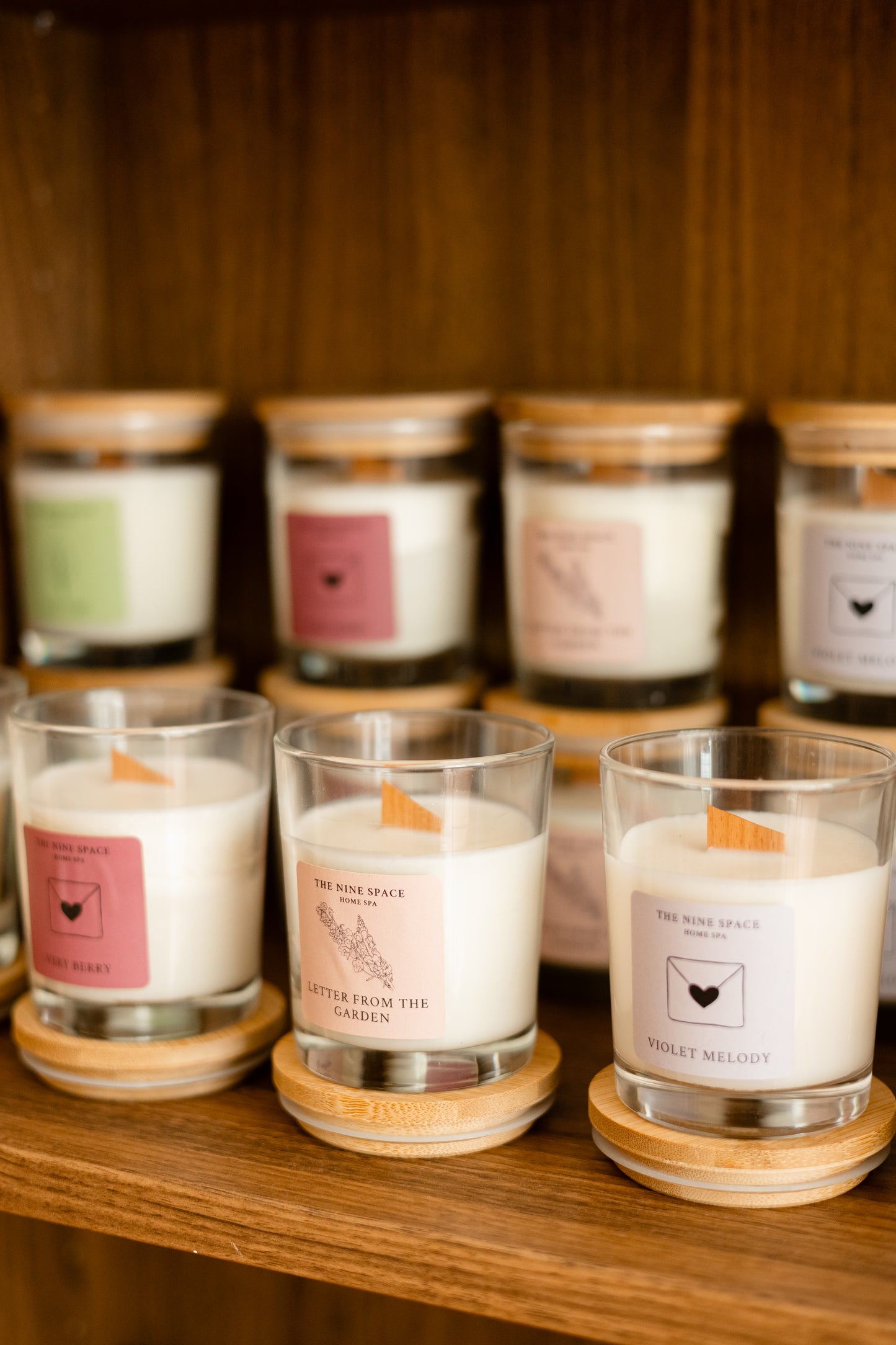 SWEET OUD Kerze - Klarglas mit Holzdocht