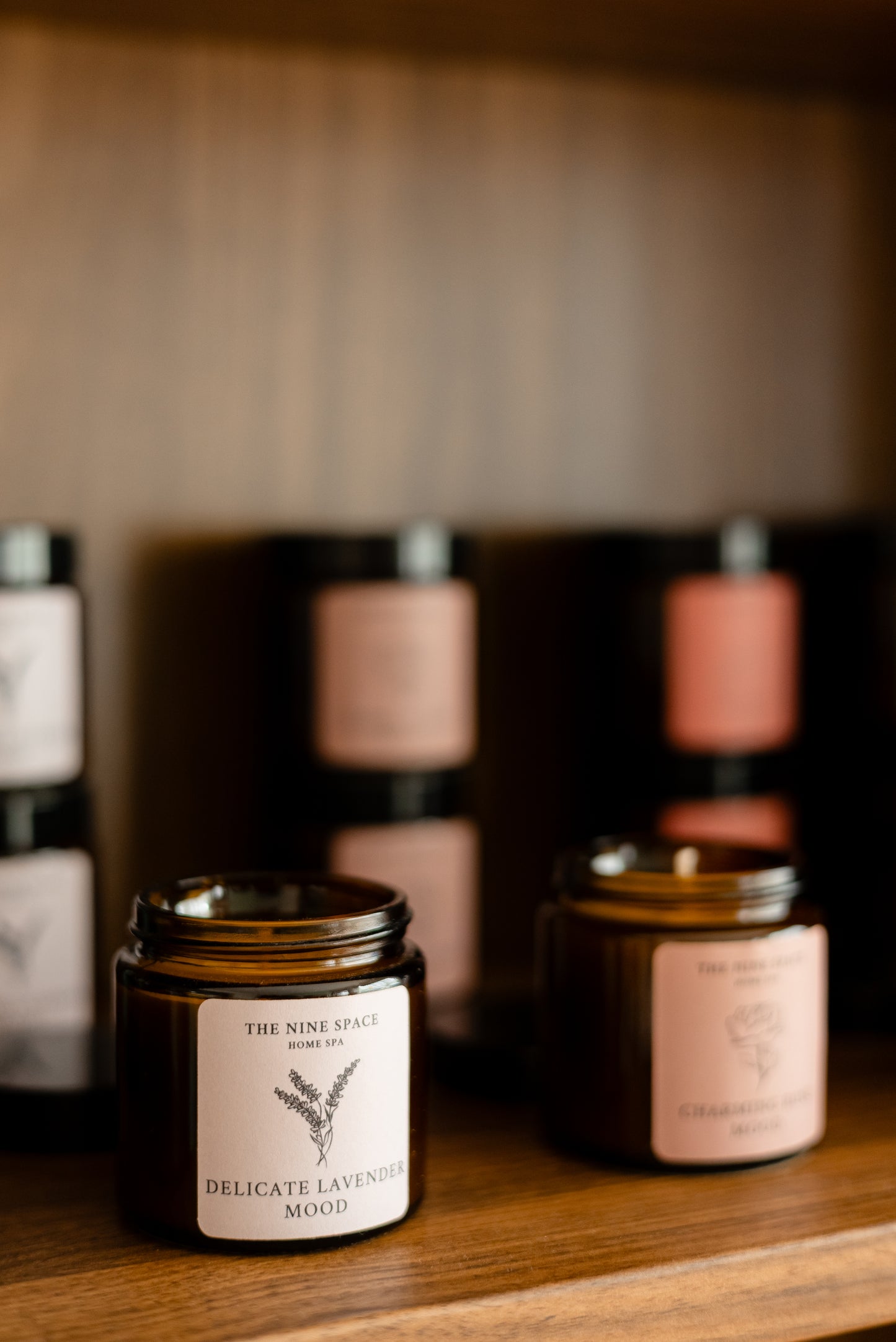 FRESH LEMONGRASS Mood Kerze - Braunglas Mini