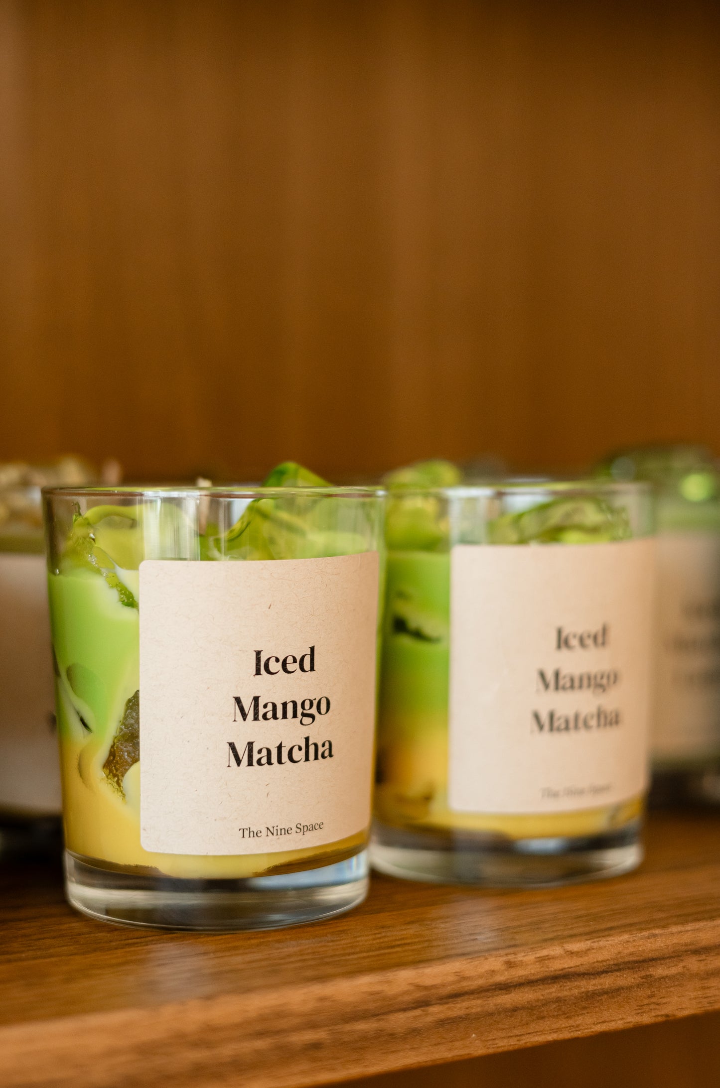 Mango Matcha Kerze Detail tropisch gelb | THE NINE SPACE