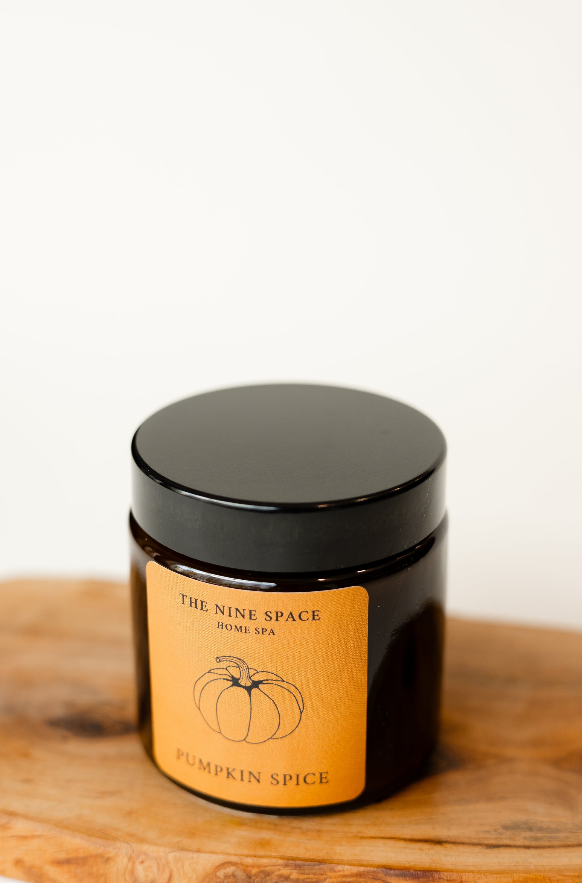 Pumpkin Spice Mini Kerze Herbst Braunglas | THE NINE SPACE