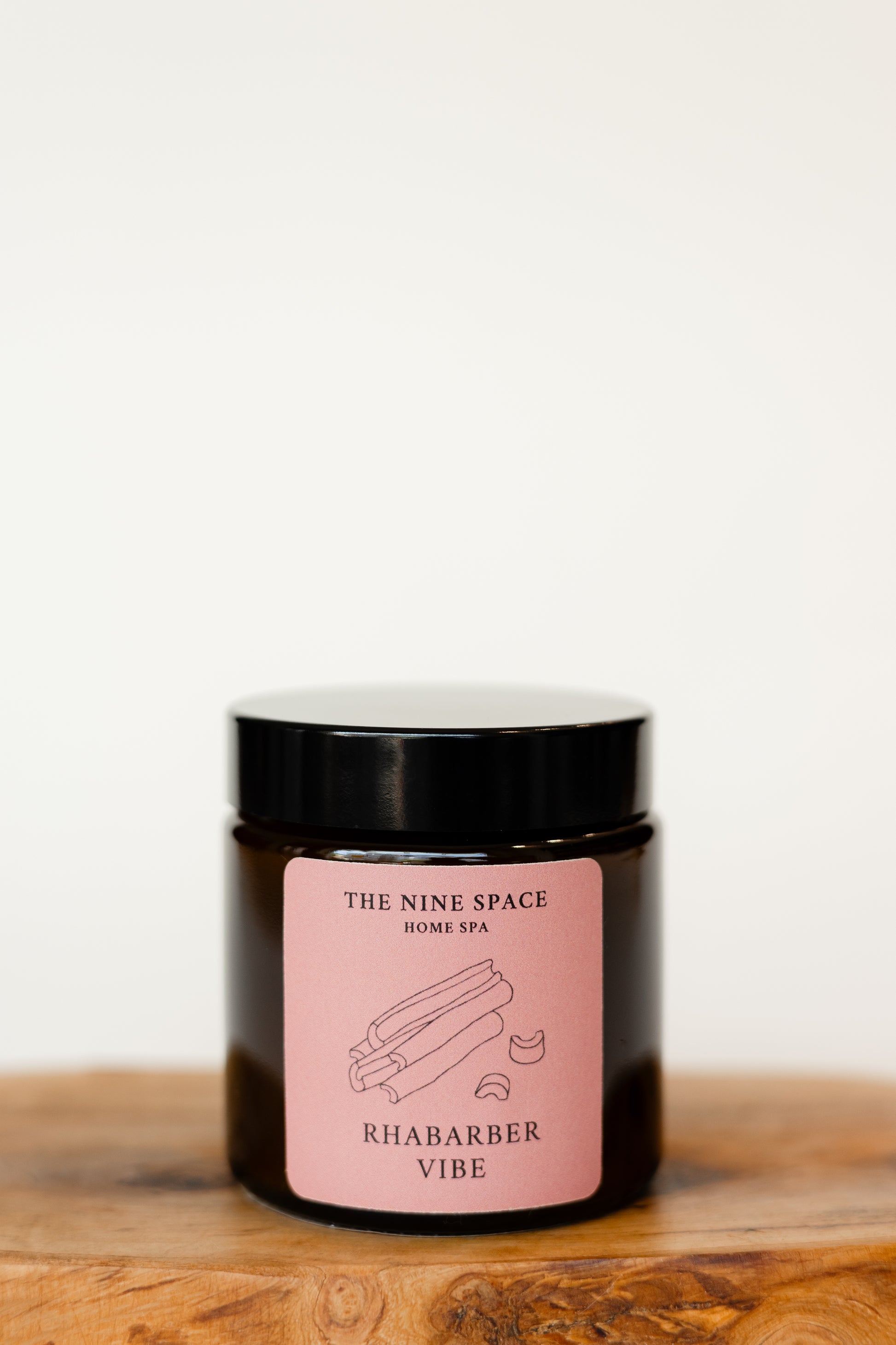 RHABARBER VIBE Kerze Braunglas Mini Rhabarberduft | THE NINE SPACE