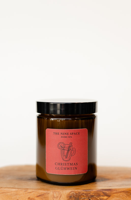 CHRISTMAS GLUEHWEIN Kerze Limited Edition Braunglas | THE NINE SPACE