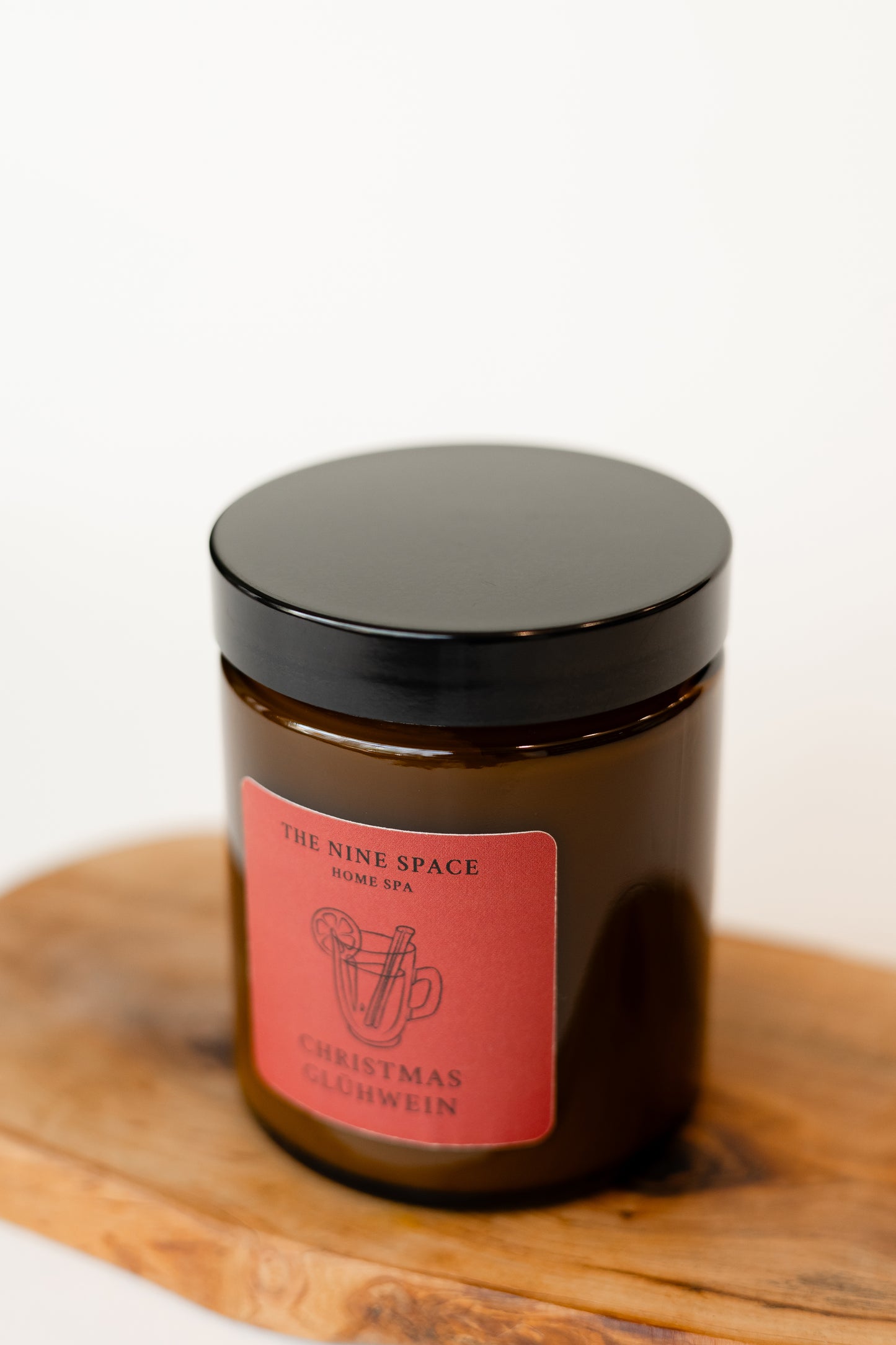 LIMITED EDITION - CHRISTMAS GLÜHWEIN  Kerze - Braunglas