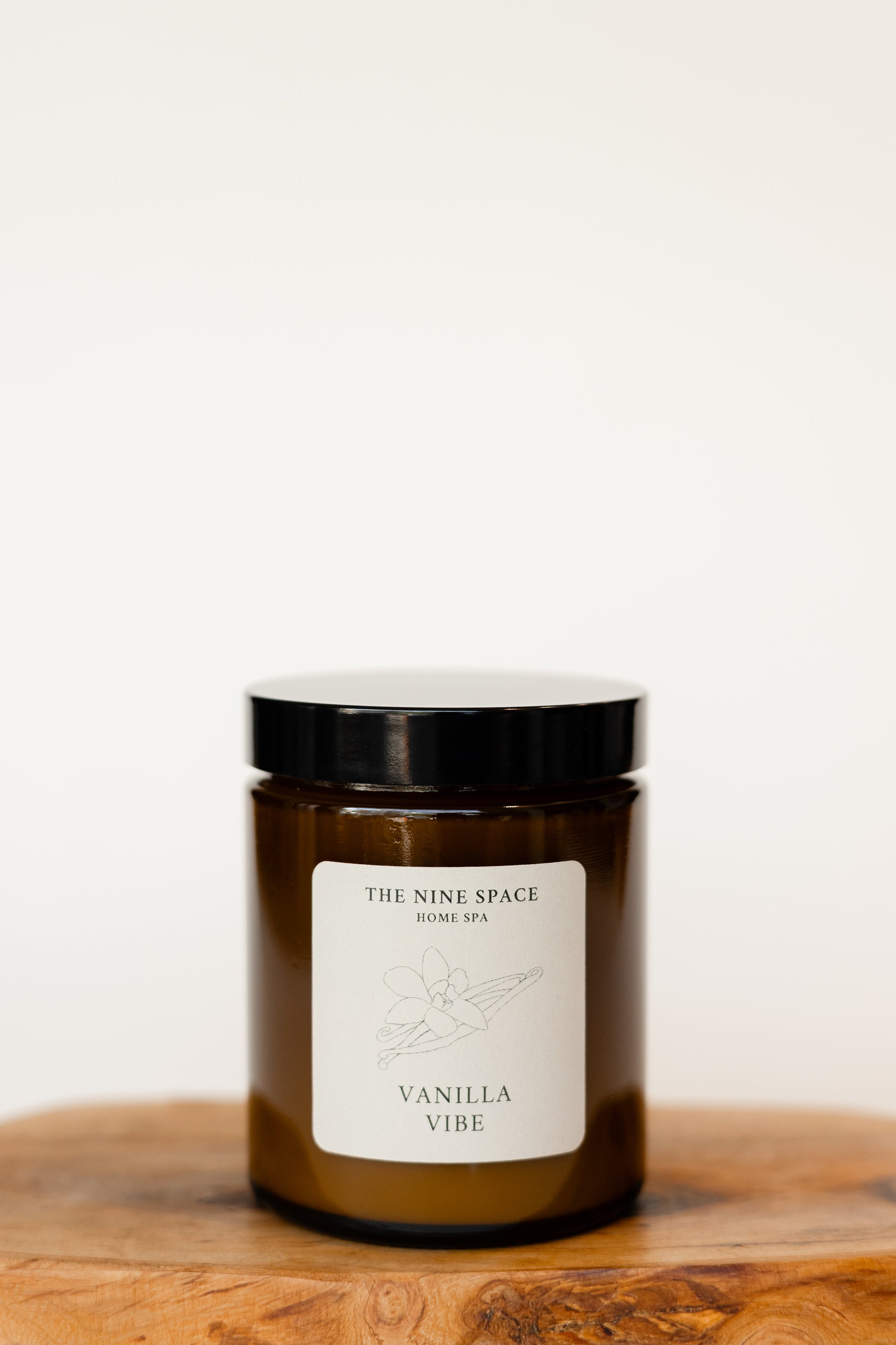 VANILLA Vibe Kerze Braunglas Vanilleduft warm | THE NINE SPACE