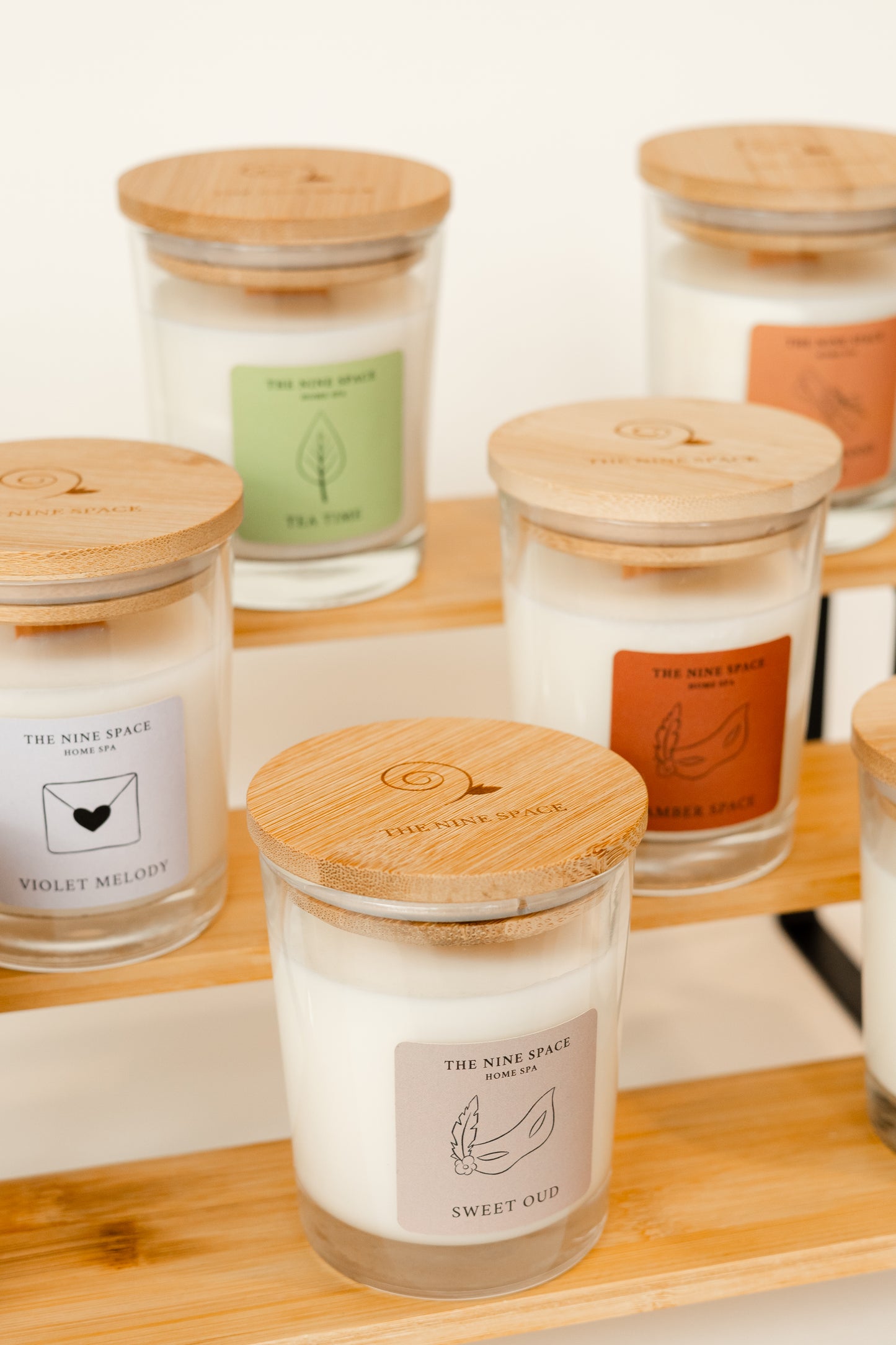 SWEET OUD Kerze - Klarglas mit Holzdocht