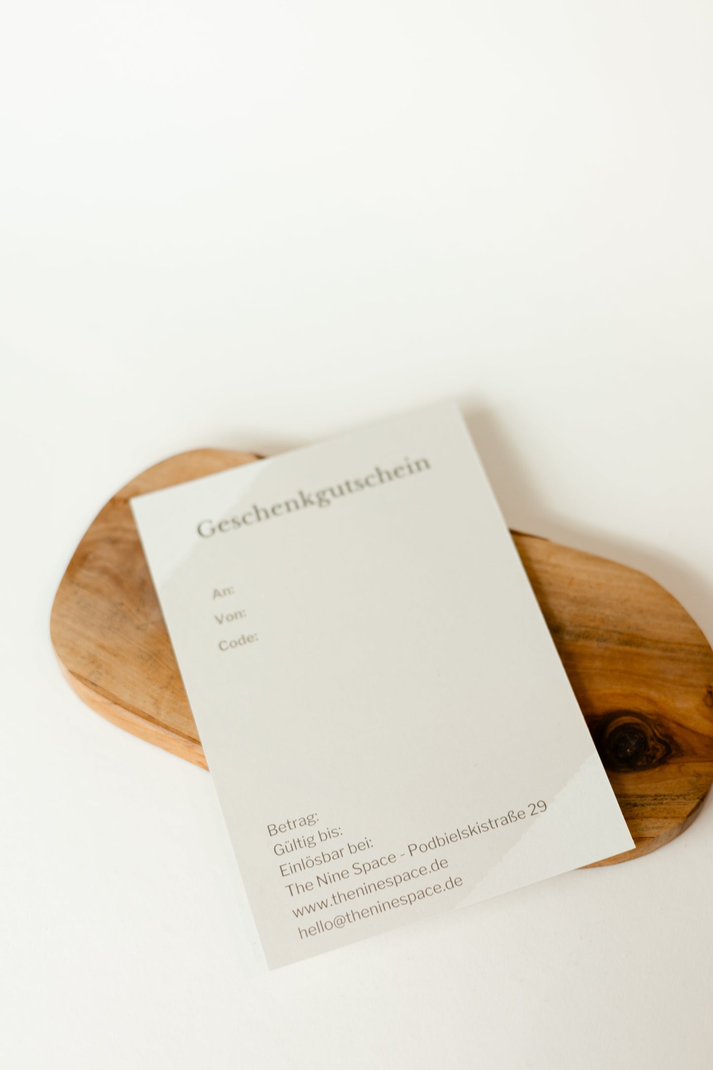 GUTSCHEIN - Geschenkgutschein The Nine Space
