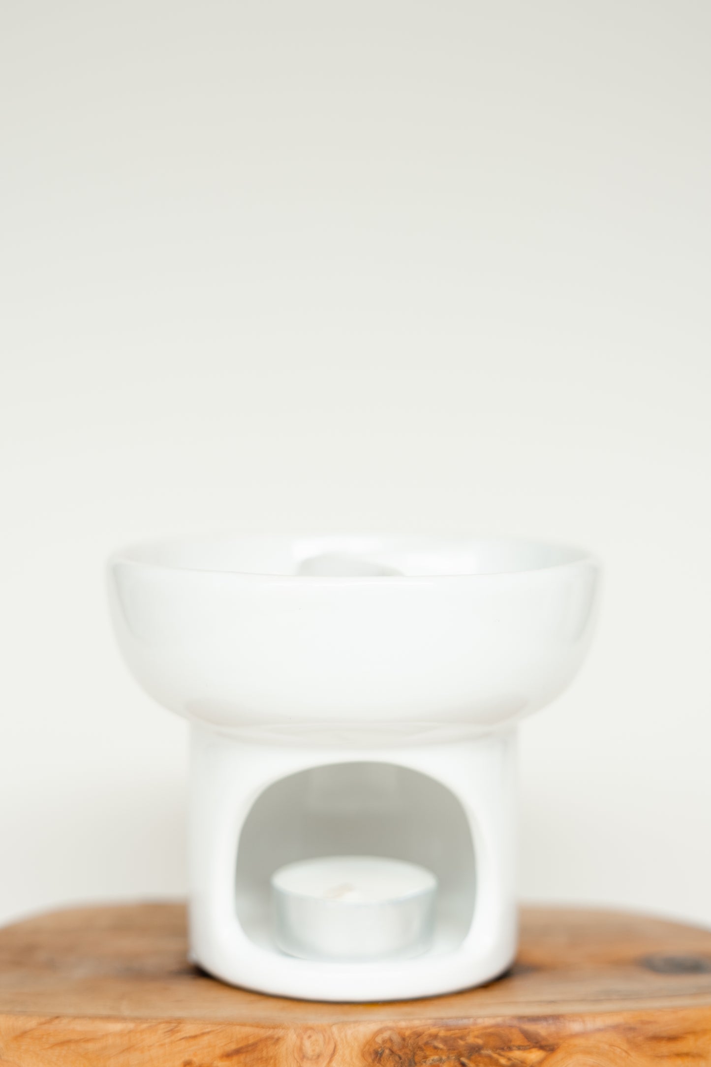DUETT Duftlampe – Keramik-Duftlampe in Silber & Weiß