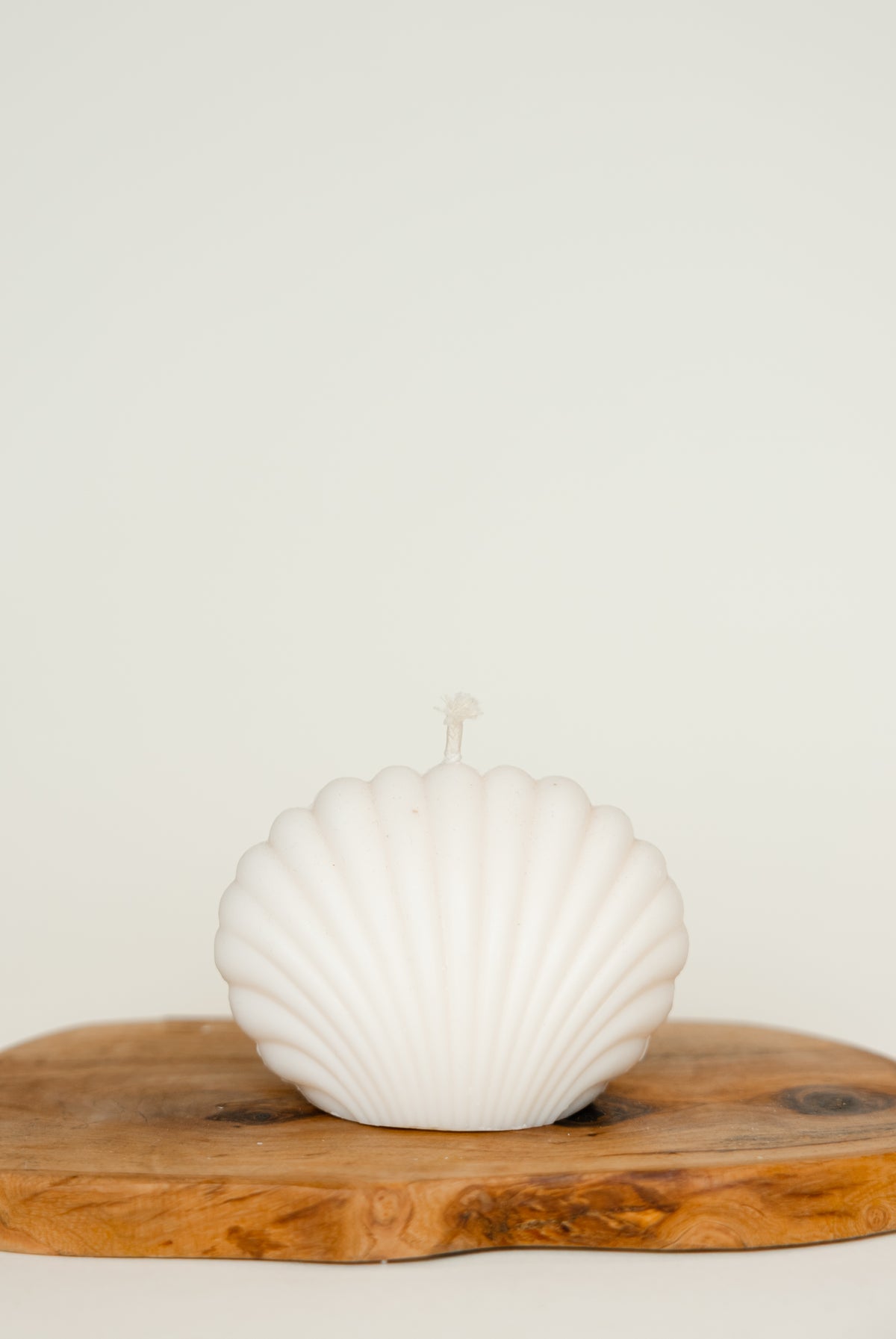 Grosse Muschel Deko Kerze handgegossen | THE NINE SPACE