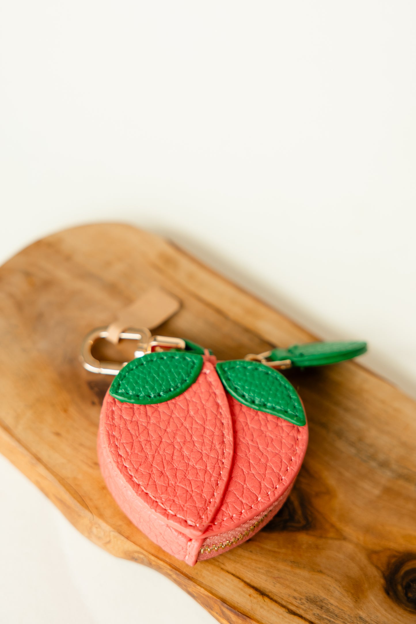 Taschenanhänger Obst | Kunstleder mit Reißverschluss