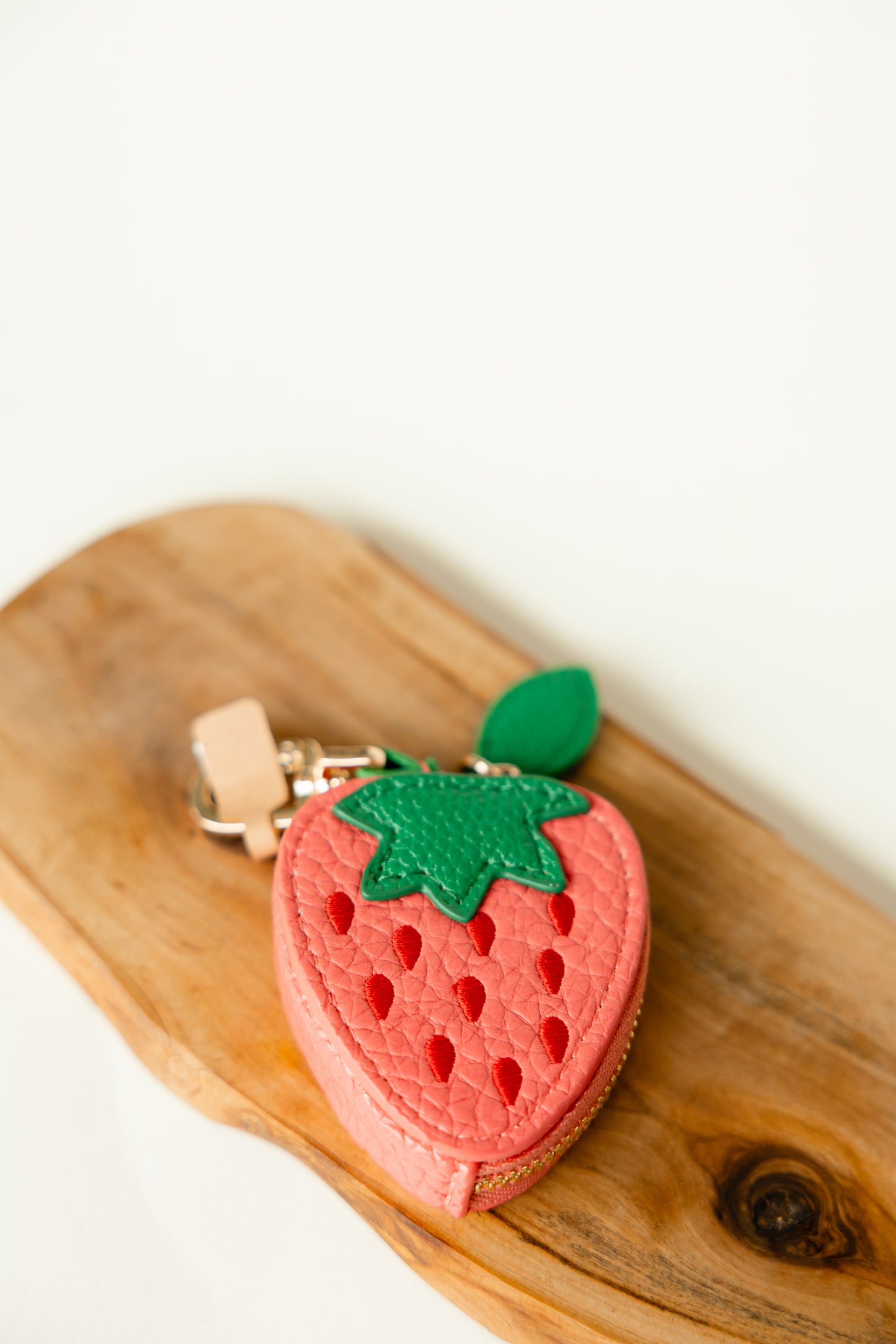 Taschenanhänger Obst | Kunstleder mit Reißverschluss