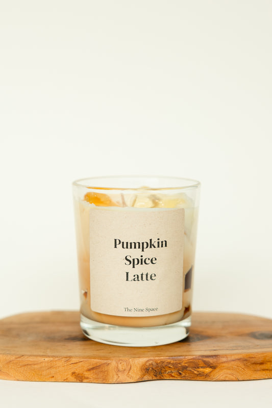 Iced PUMPKIN SPICE Duftkerze wuerziger Iced Look | THE NINE SPACE