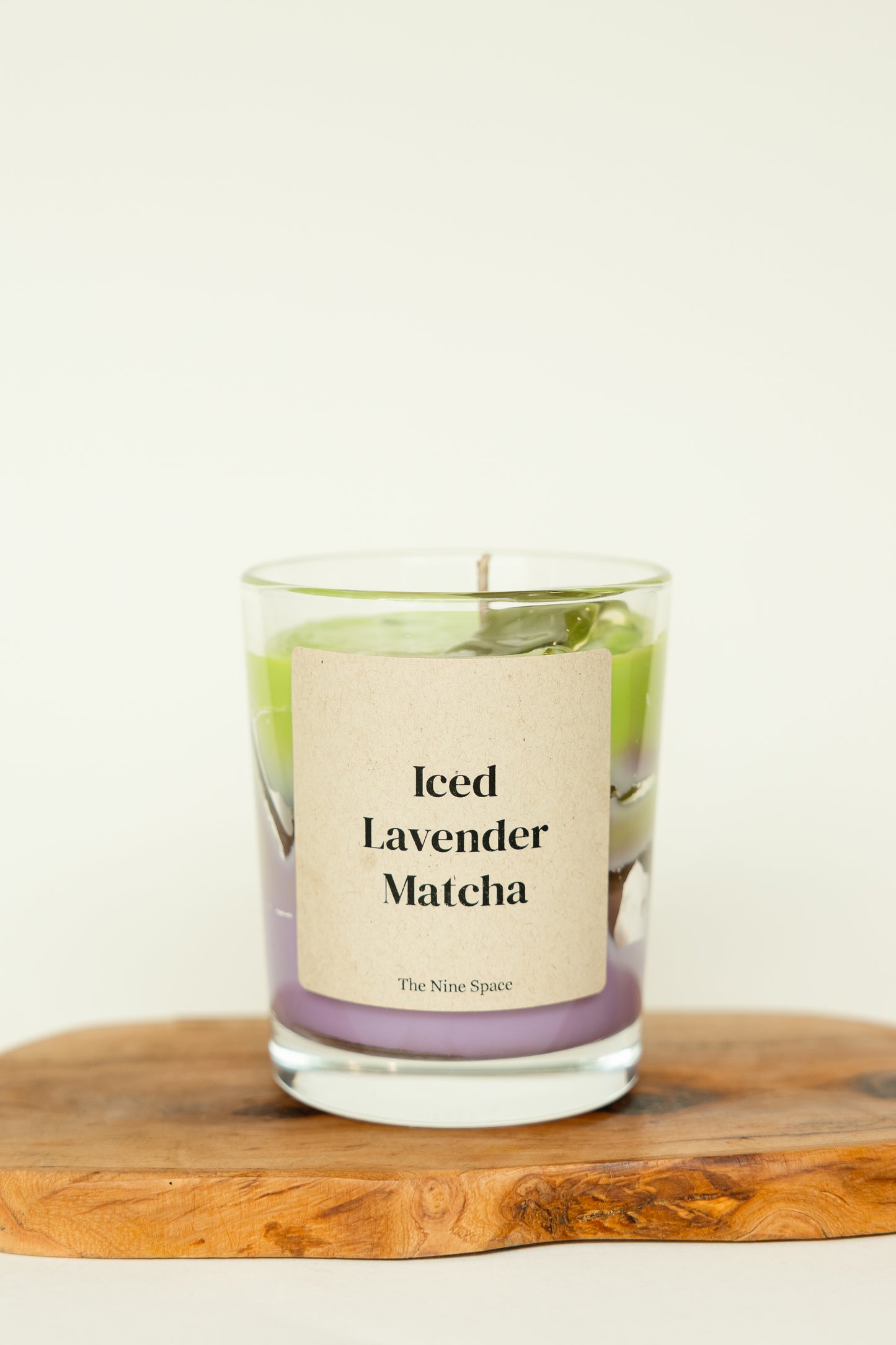 Iced LAVENDER MATCHA Duftkerze Lavendel Iced Look | THE NINE SPACE