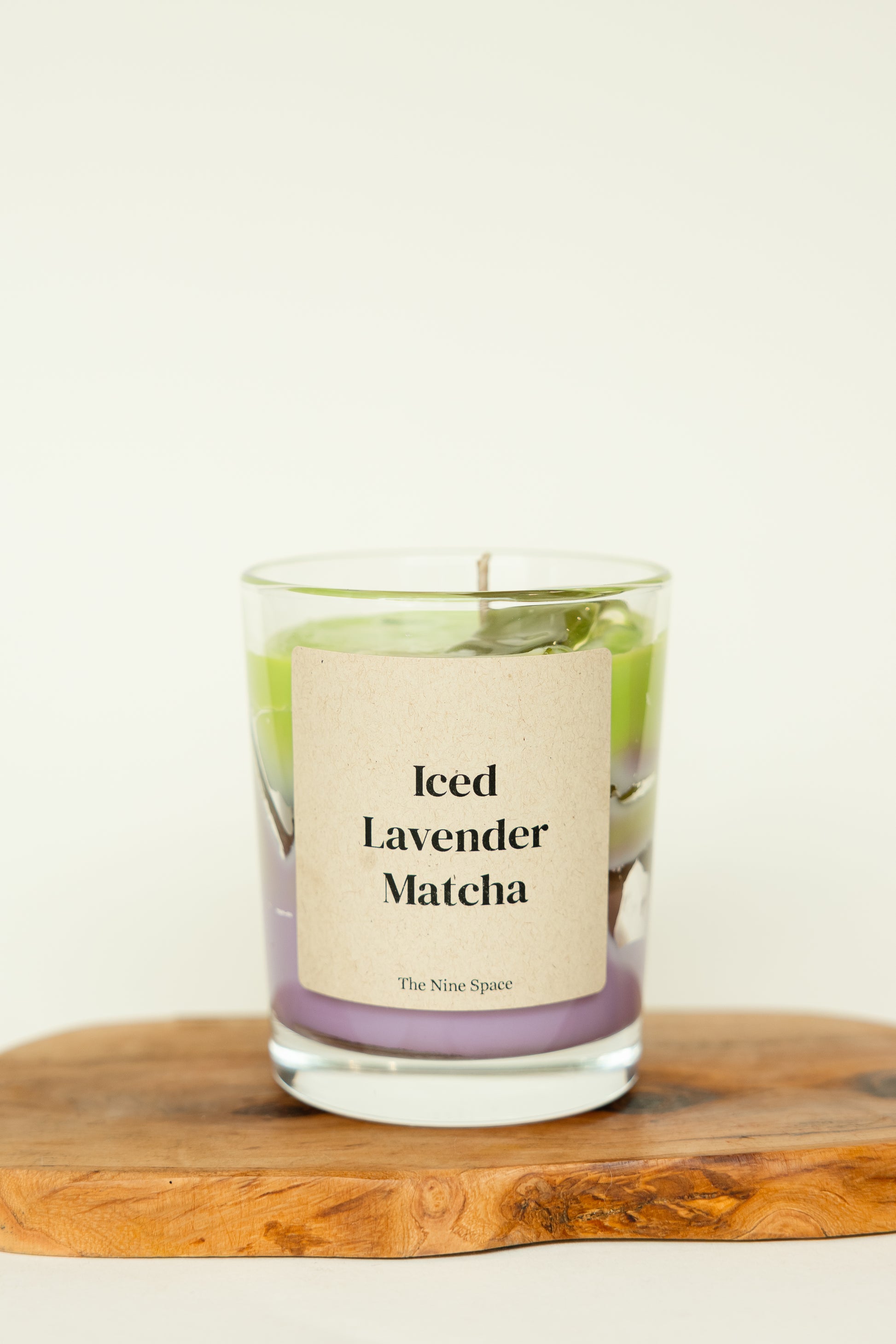 Iced LAVENDER MATCHA Duftkerze Lavendel Iced Look | THE NINE SPACE
