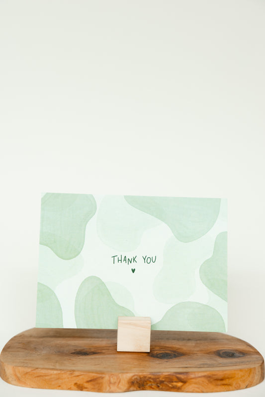 THANK YOU – Hochwertige Dankeskarte als Geschenkbeilage