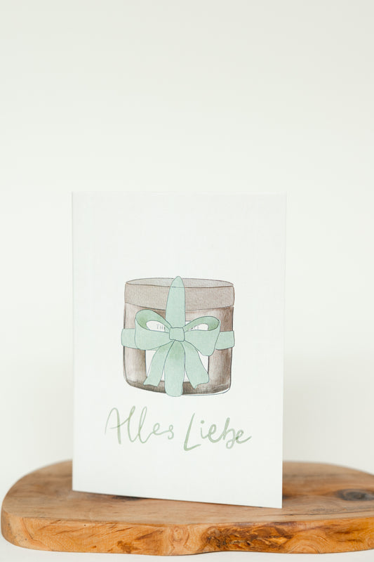 ALLES LIEBE – Hochwertige Grußkarte als Geschenkbeilage